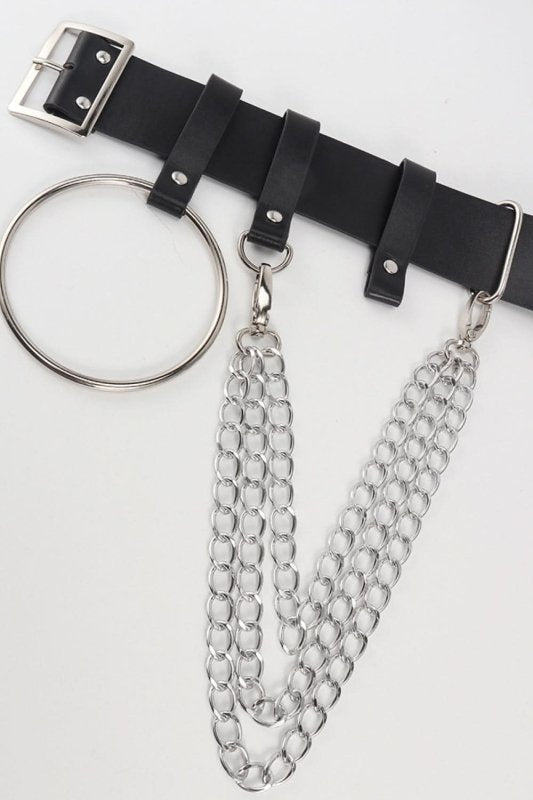 PU Belt with Chain - ShalayeFashion
