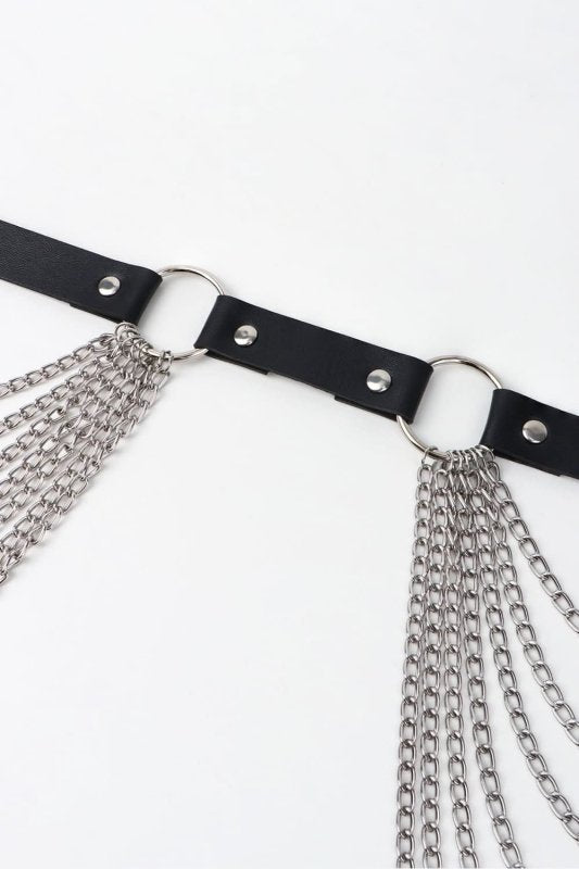 PU Belt with Chain - ShalayeFashion