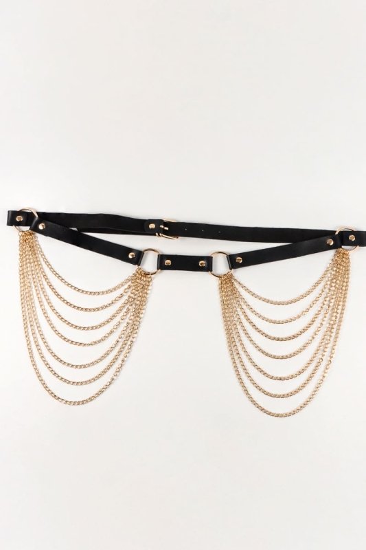 PU Belt with Chain - ShalayeFashion