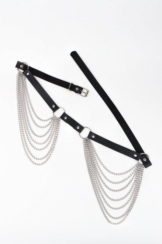 PU Belt with Chain - ShalayeFashion