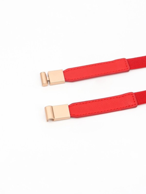 PU Elastic Skinny Belt - ShalayeFashion
