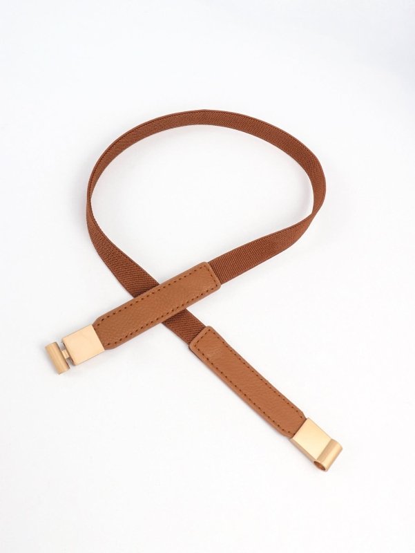 PU Elastic Skinny Belt - ShalayeFashion