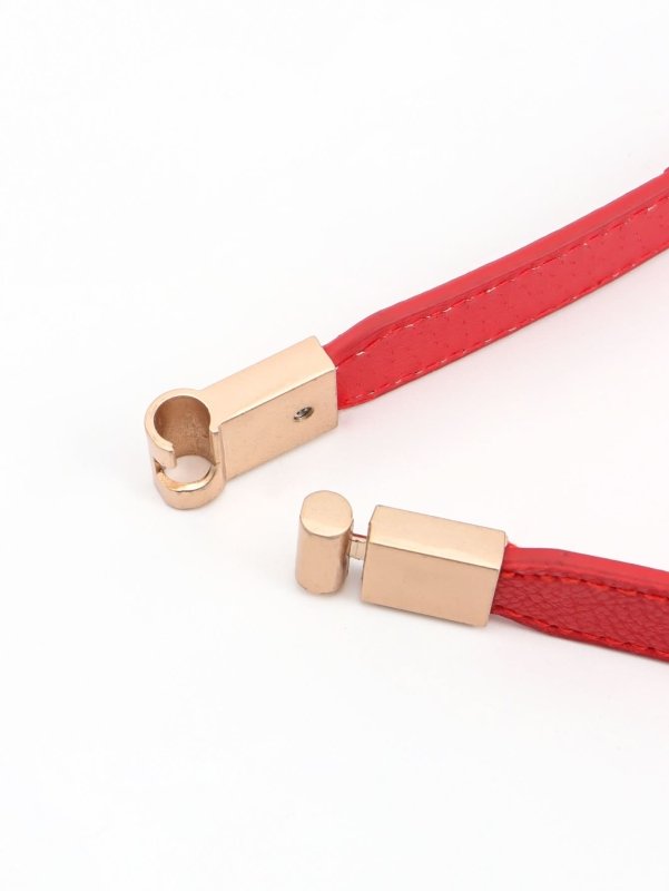 PU Elastic Skinny Belt - ShalayeFashion