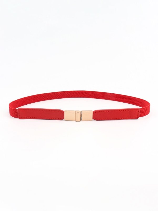 PU Elastic Skinny Belt - ShalayeFashion