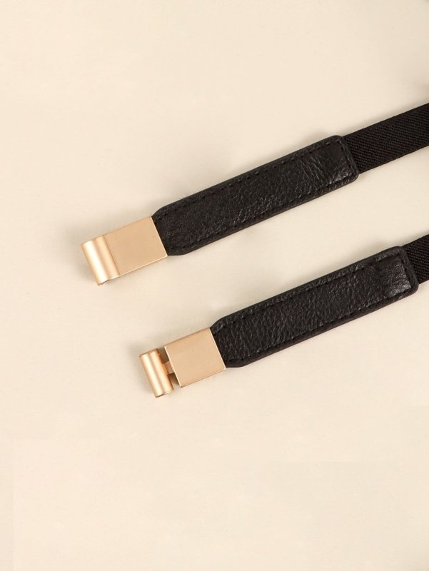 PU Elastic Skinny Belt - ShalayeFashion