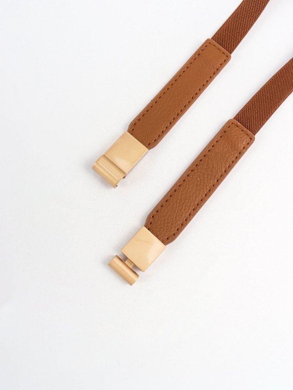 PU Elastic Skinny Belt - ShalayeFashion