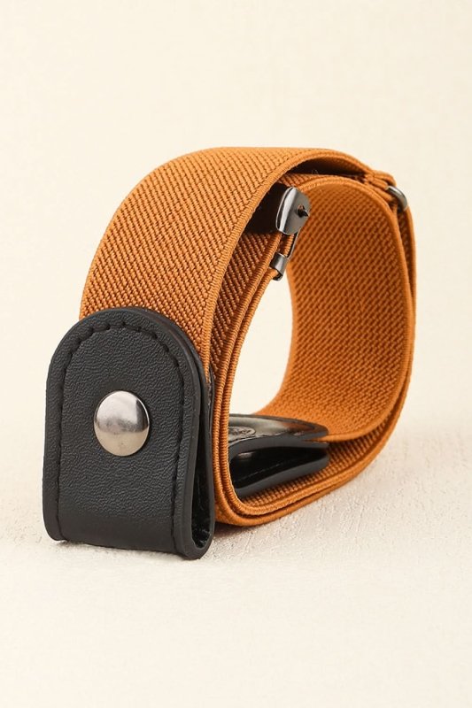 PU Elastic Snap Closure Belt - ShalayeFashion