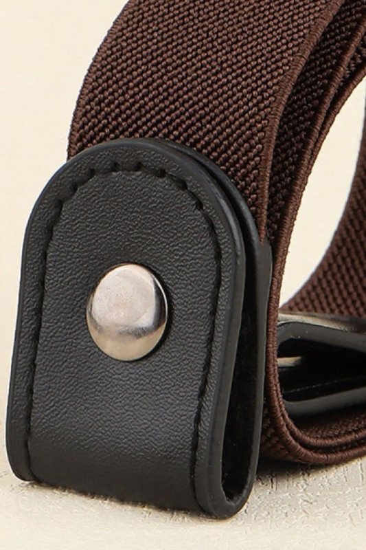 PU Elastic Snap Closure Belt - ShalayeFashion
