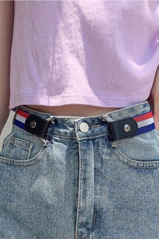 PU Elastic Snap Closure Belt - ShalayeFashion