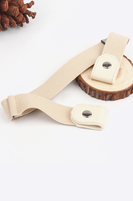PU Elastic Snap Closure Belt - ShalayeFashion