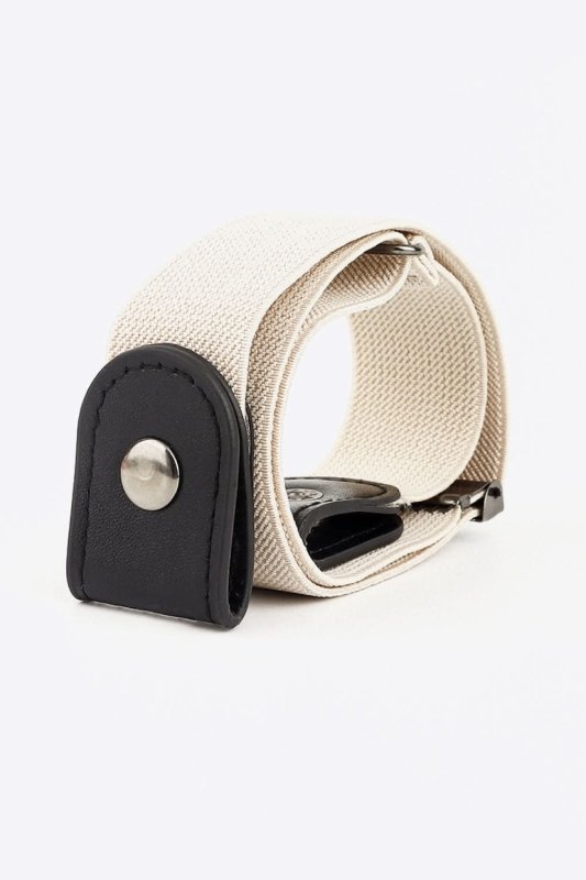 PU Elastic Snap Closure Belt - ShalayeFashion