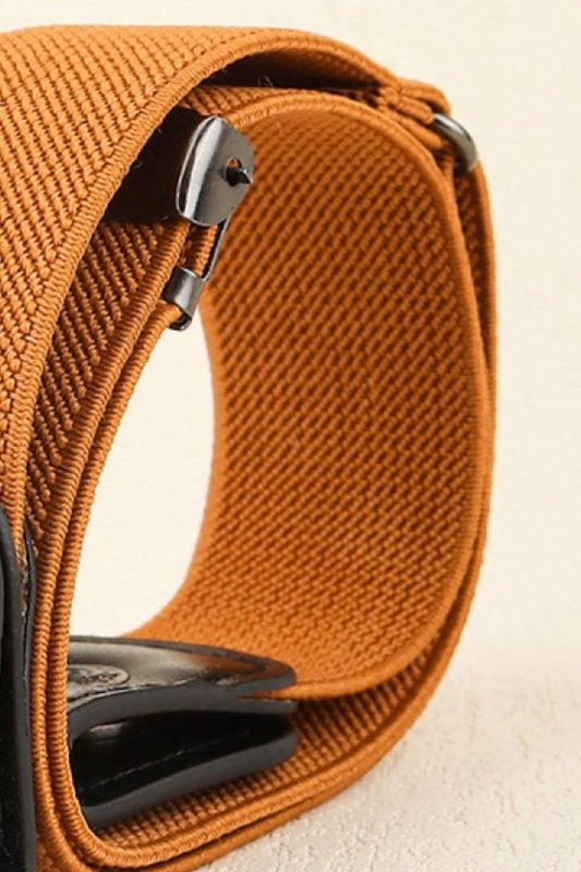PU Elastic Snap Closure Belt - ShalayeFashion