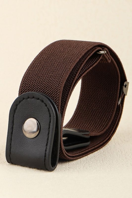 PU Elastic Snap Closure Belt - ShalayeFashion