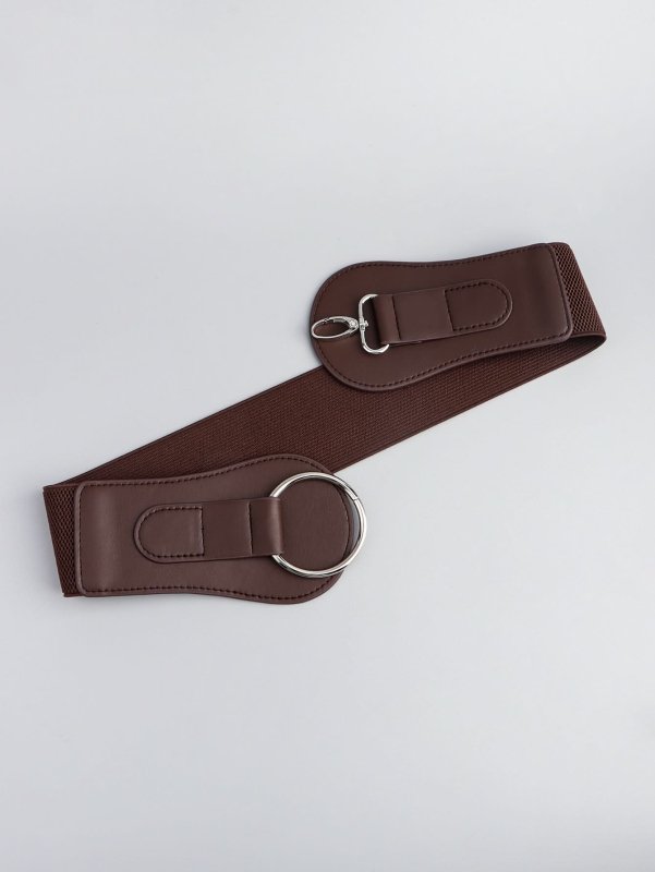PU Elastic Wide Belt - ShalayeFashion