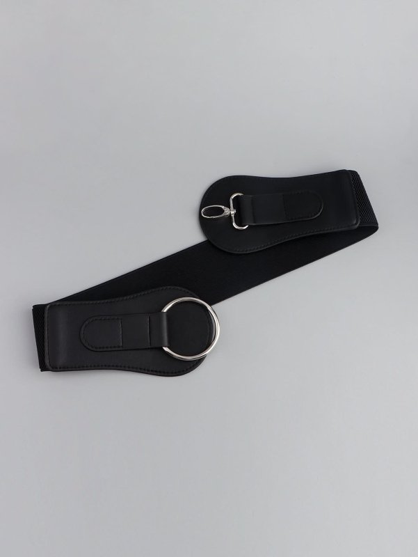 PU Elastic Wide Belt - ShalayeFashion