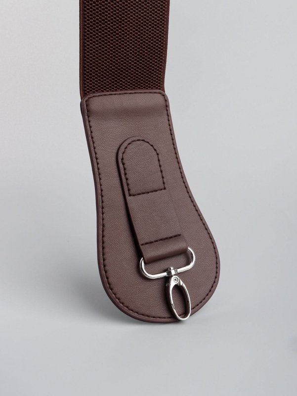 PU Elastic Wide Belt - ShalayeFashion