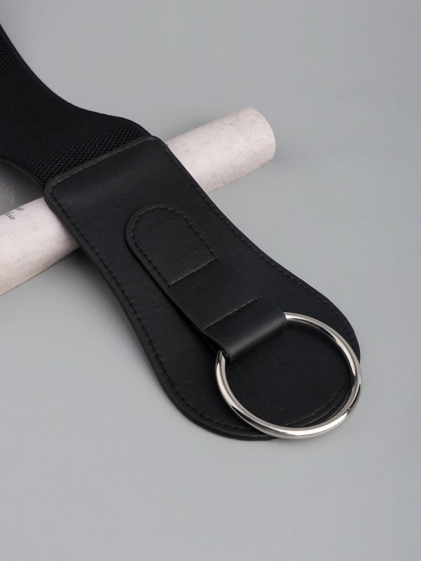 PU Elastic Wide Belt - ShalayeFashion