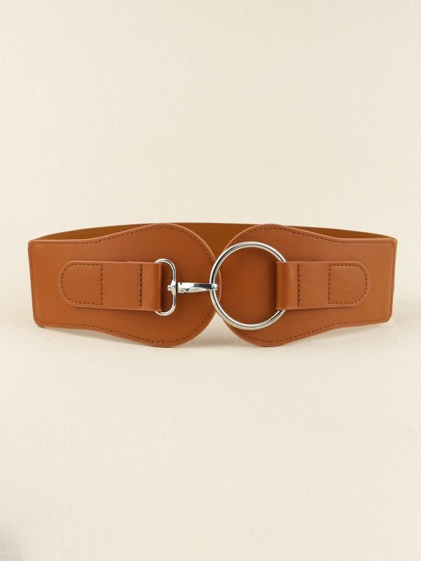 PU Elastic Wide Belt - ShalayeFashion