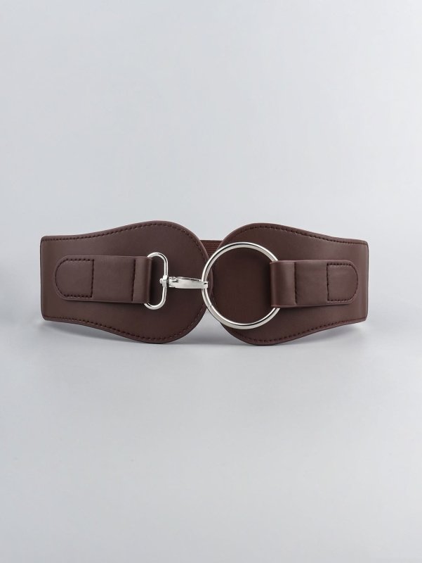 PU Elastic Wide Belt - ShalayeFashion