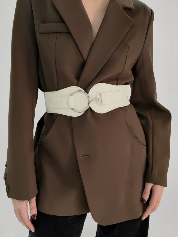 PU Elastic Wide Belt - ShalayeFashion