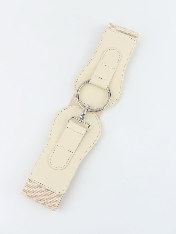 PU Elastic Wide Belt - ShalayeFashion