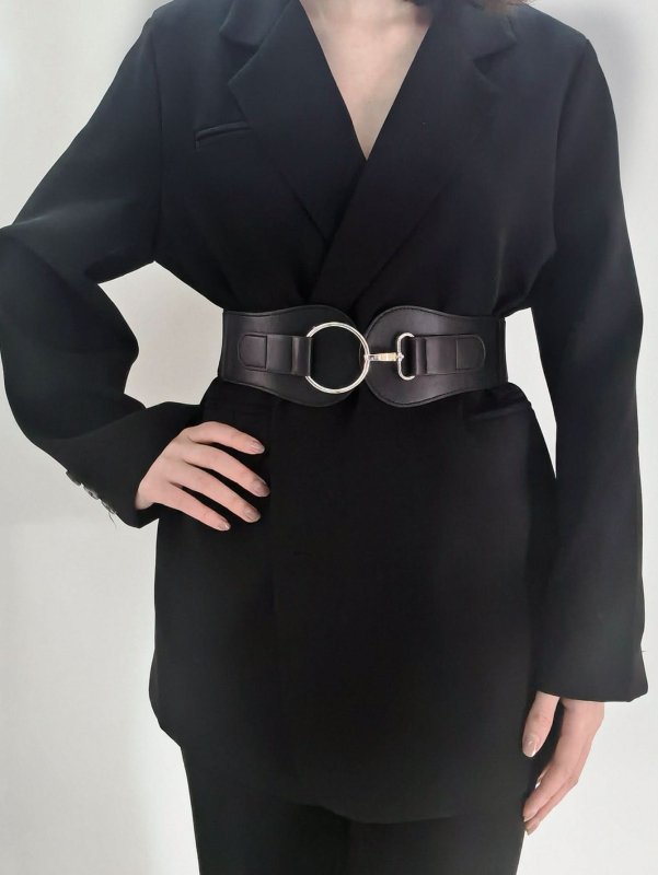 PU Elastic Wide Belt - ShalayeFashion