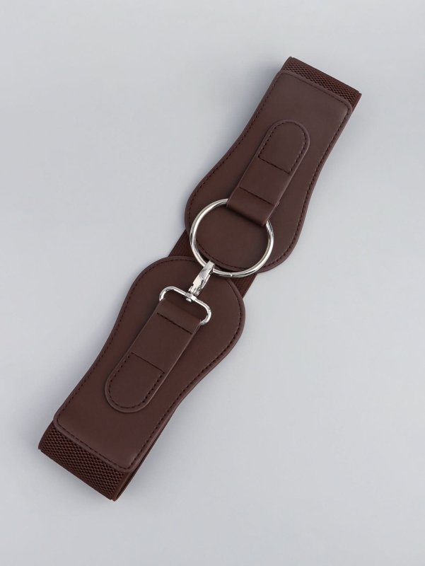 PU Elastic Wide Belt - ShalayeFashion