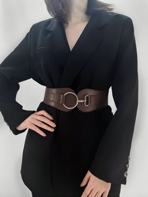 PU Elastic Wide Belt - ShalayeFashion