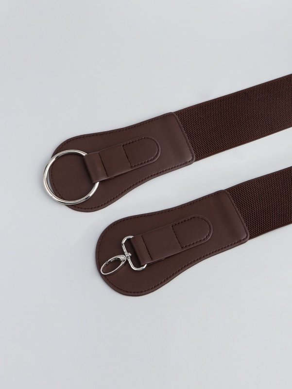 PU Elastic Wide Belt - ShalayeFashion