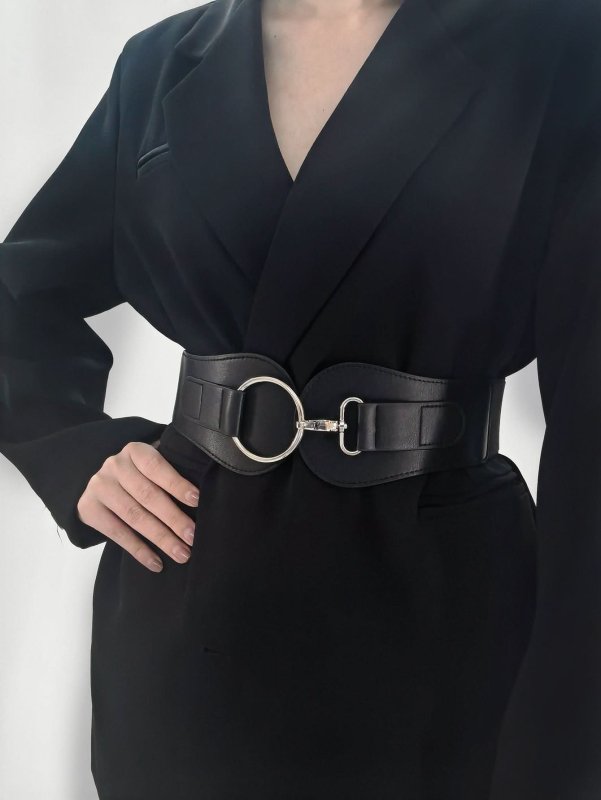 PU Elastic Wide Belt - ShalayeFashion