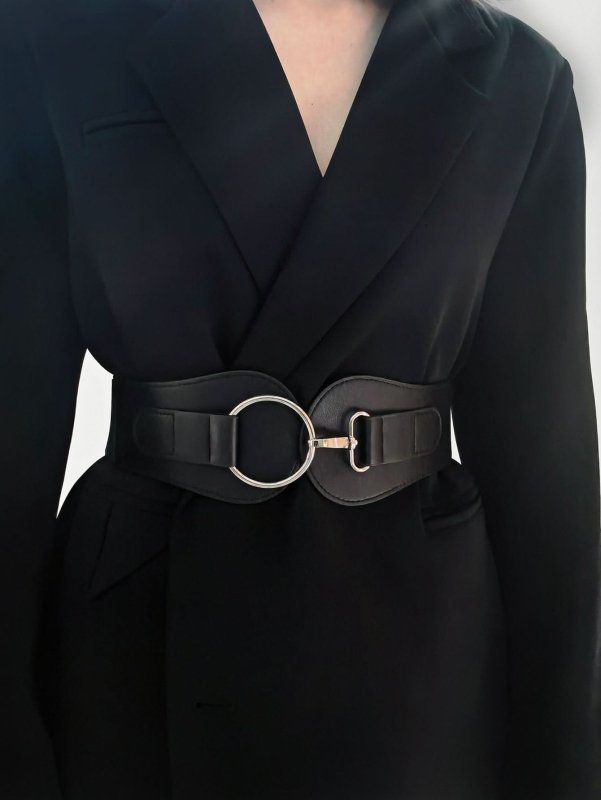 PU Elastic Wide Belt - ShalayeFashion