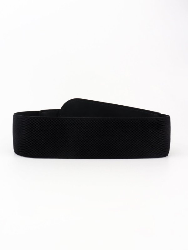 PU Elastic Wide Belt with Alloy Buckle - ShalayeFashion
