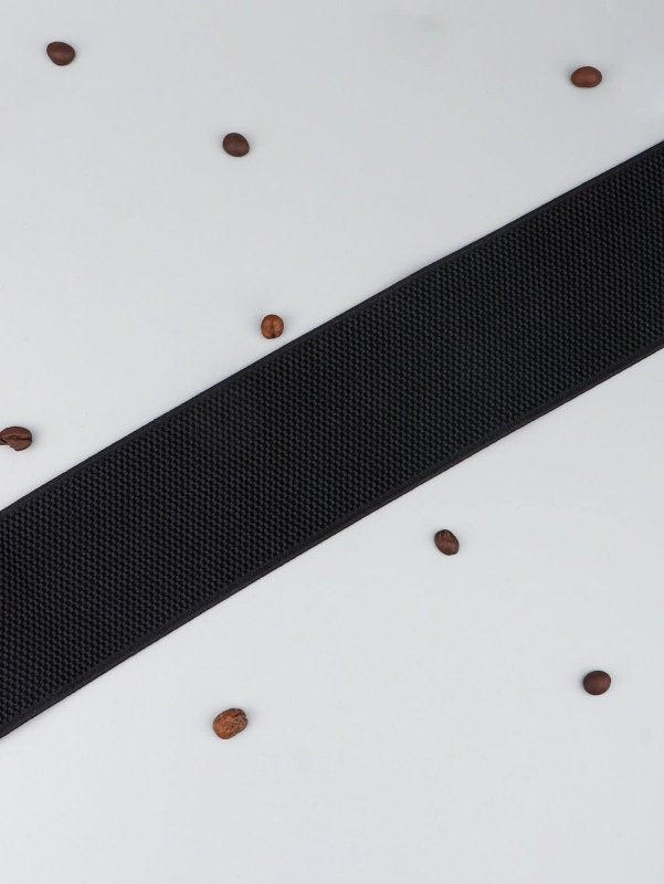 PU Elastic Wide Belt with Alloy Buckle - ShalayeFashion