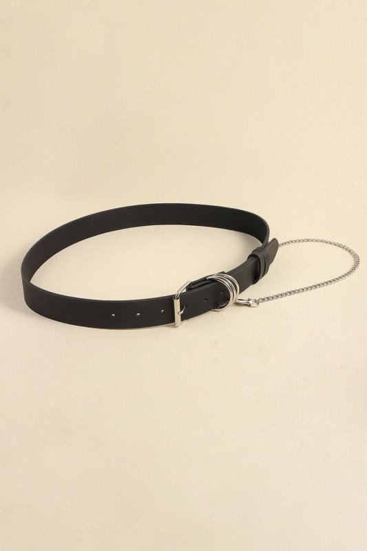 PU Leather Alloy Chain Belt - ShalayeFashion
