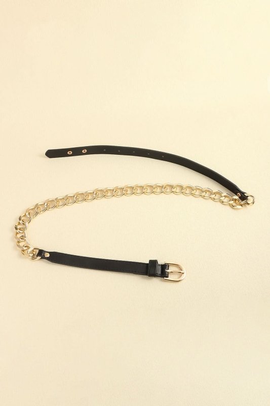 PU Leather Chain Belt - ShalayeFashion