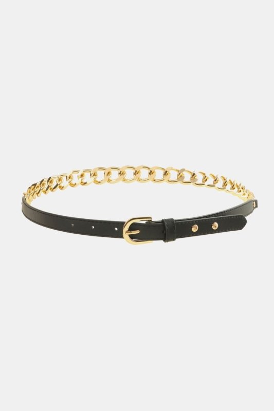 PU Leather Chain Belt - ShalayeFashion