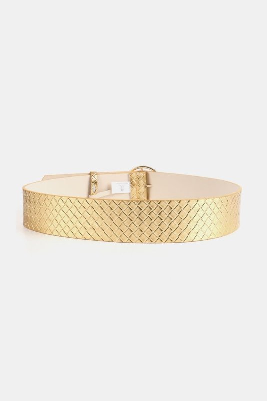 PU Leather Circle Shape Buckle Belt - ShalayeFashion