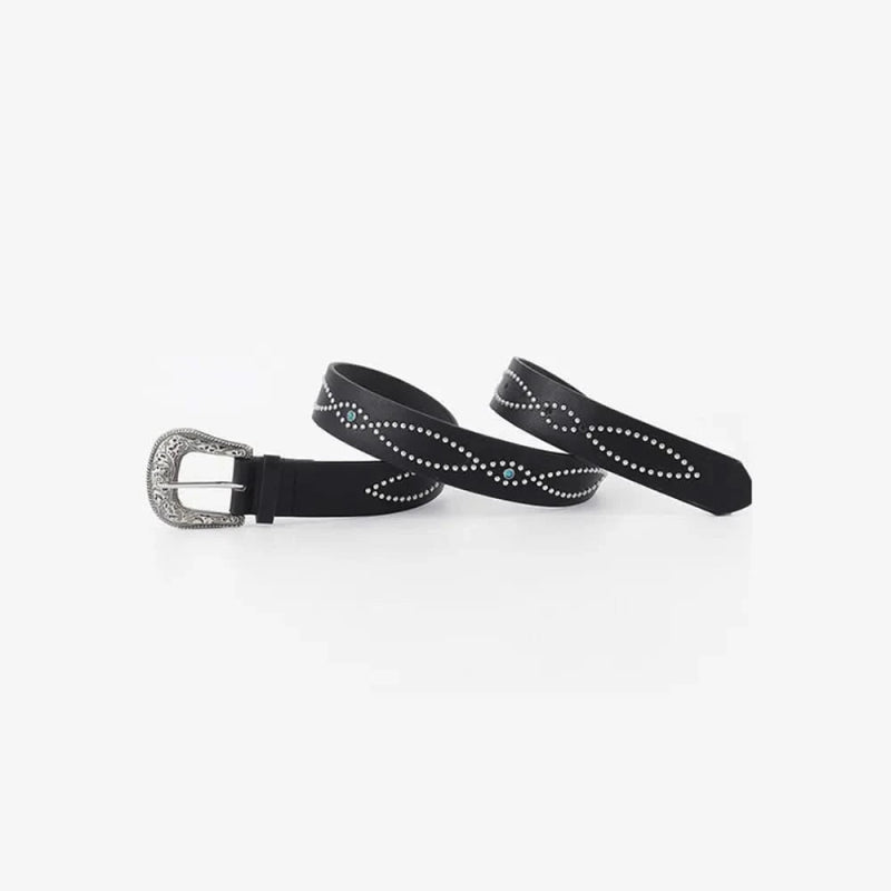 PU Leather Rhinestone Belt - ShalayeFashion