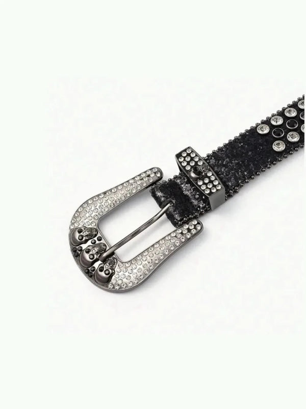 PU Leather Skull Belt - ShalayeFashion