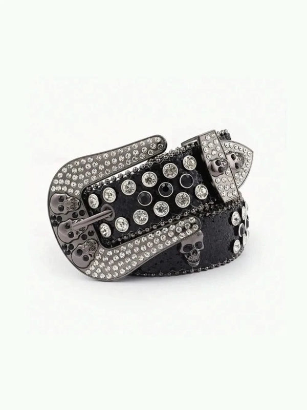 PU Leather Skull Belt - ShalayeFashion