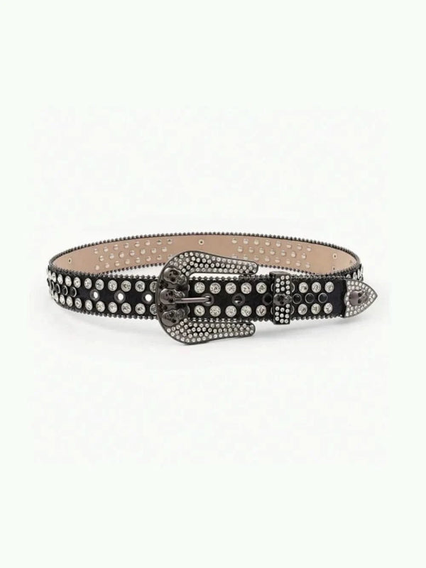PU Leather Skull Belt - ShalayeFashion