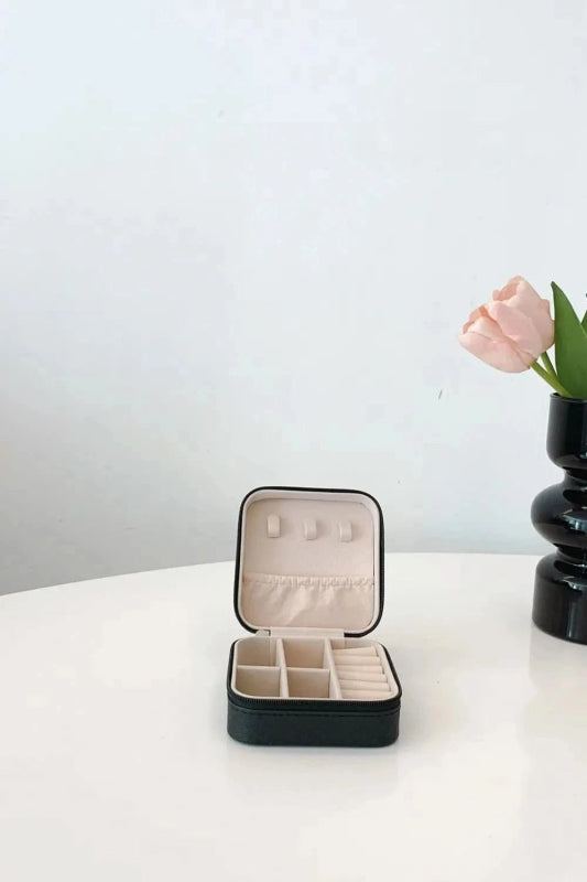 PU Leather Square Jewelry Box - ShalayeFashion