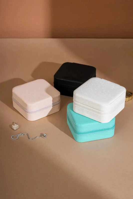 PU Leather Square Jewelry Box - ShalayeFashion