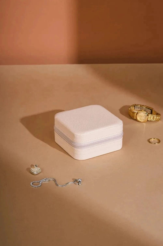 PU Leather Square Jewelry Box - ShalayeFashion