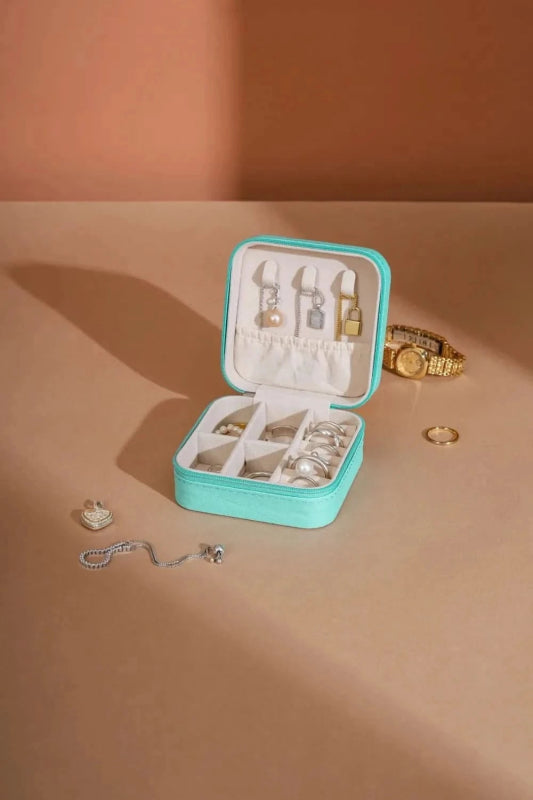 PU Leather Square Jewelry Box - ShalayeFashion