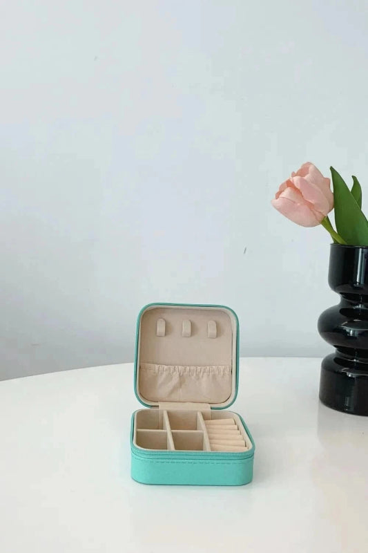 PU Leather Square Jewelry Box - ShalayeFashion