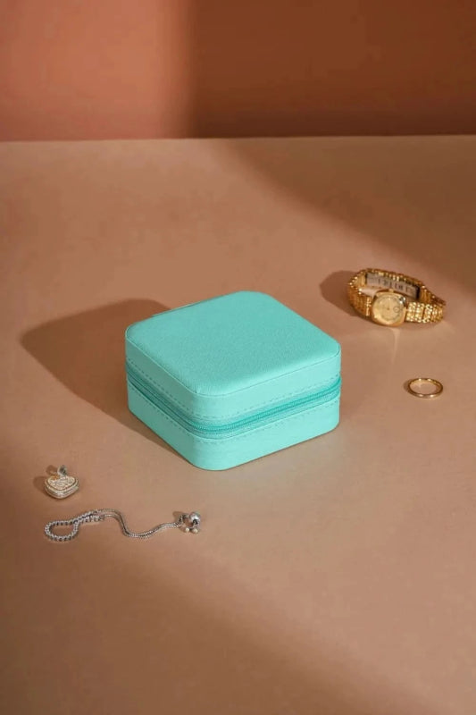 PU Leather Square Jewelry Box - ShalayeFashion