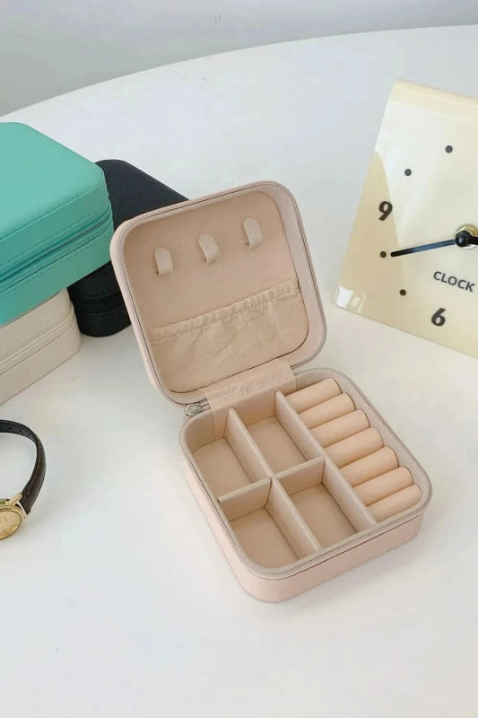 PU Leather Square Jewelry Box - ShalayeFashion