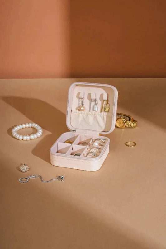 PU Leather Square Jewelry Box - ShalayeFashion