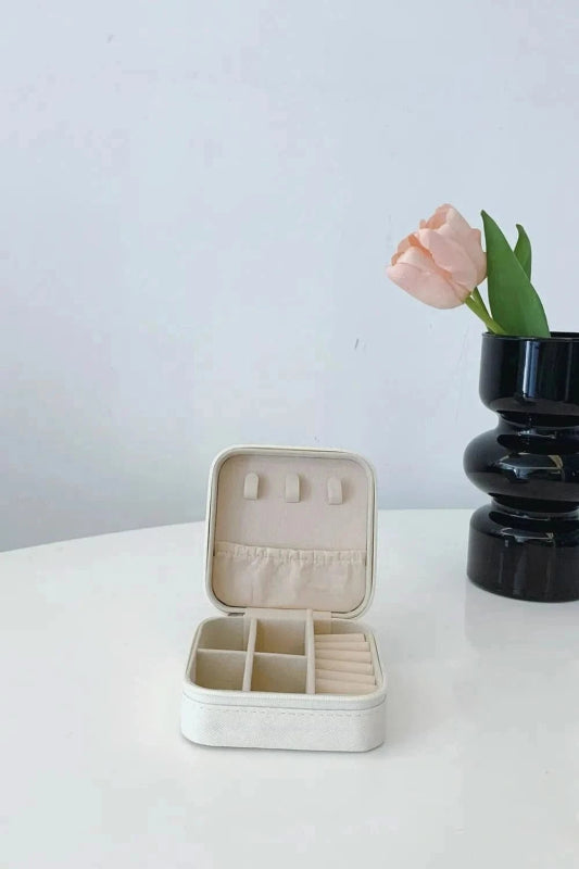 PU Leather Square Jewelry Box - ShalayeFashion